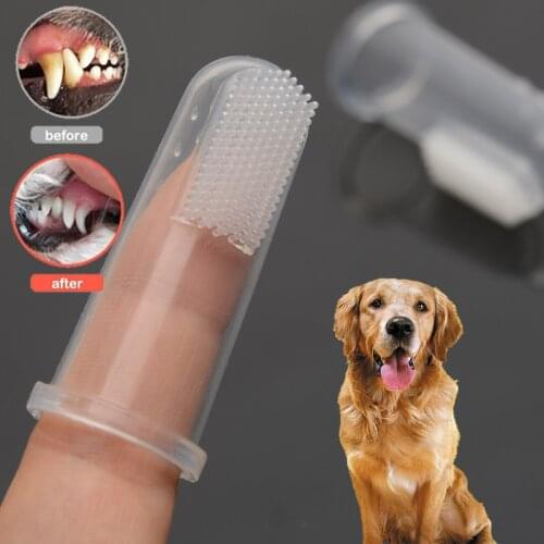 1Pc Super Soft Finger Toothbrush Puppy Dog Puppy Plush Toy Toothbrush Tartar Beyond Bad Breath Dog Care Cat Cleaning Supplies