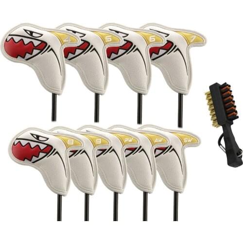10pcs 4-9/P/A/S Golf Iron Head Covers Iron Headovers Wedges Covers