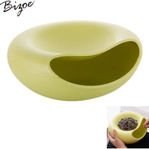 2PCS New kitchen accessories circular plastic box double layer deck snacks food storage box office desk organizer rangement