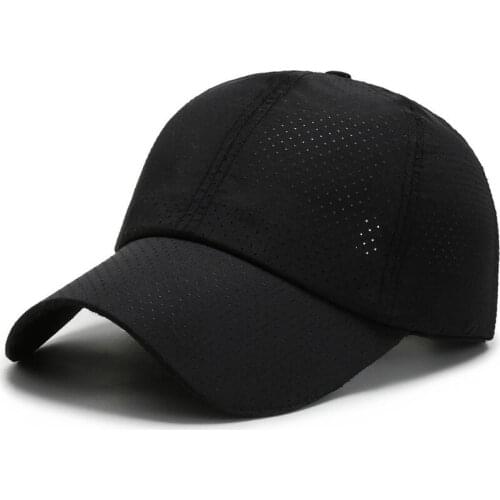 2021 New Arrival Adult Unisex Mesh Baseball Caps Adjustable Cotton Breathable Comfortable Sunshade Sun Hat Snapback Caps