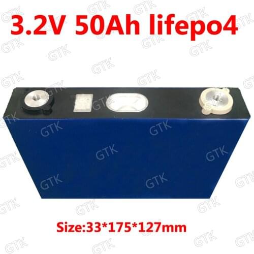 4pcs GTK lifepo4 3.2v 50Ah battery 50ah lithium 3C high drain for diy 12V 24V solar Inverter Light speaker scooter backup power