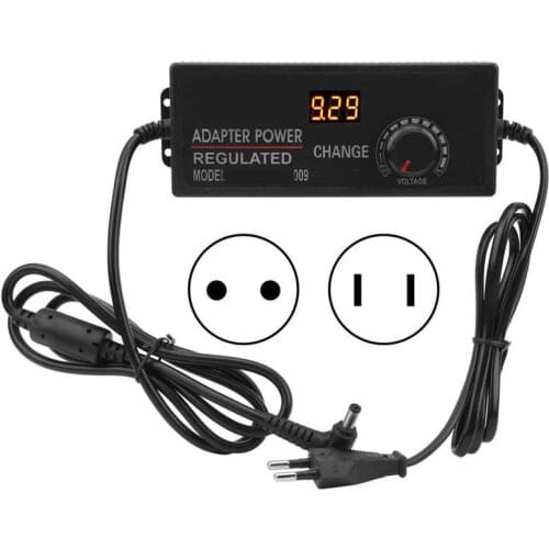 9-24V 5A Power Supply Adapter W/ Display Screen Voltage & Speed Regulator Adapter AC 110-240V Adapter Supply Charger Adaptor