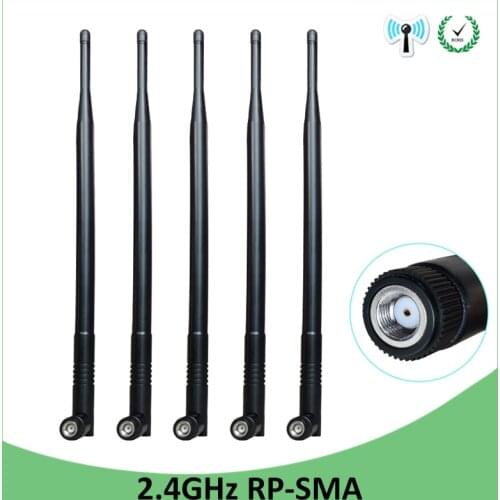 2.4GHz RP-SMA Connector WiFi Antenna 12dBi 2.4G 50W IOT High Gain Wireless Networking Aerial for Router Indoor Outdoor