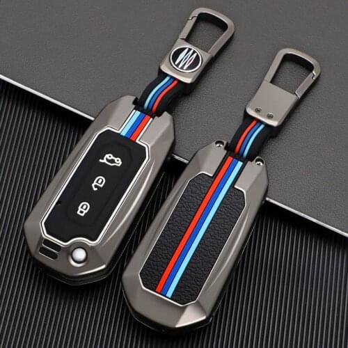 Zinc Alloy Car Key Cover Case for Ford Lincoln Explorer F Filp Key