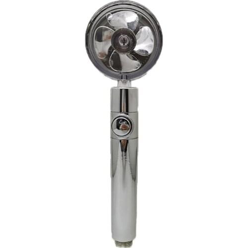 Childrens Transparent Shower Head Interesting Handhold Shower with Visible Rotating Fan 4-point Universal Interface