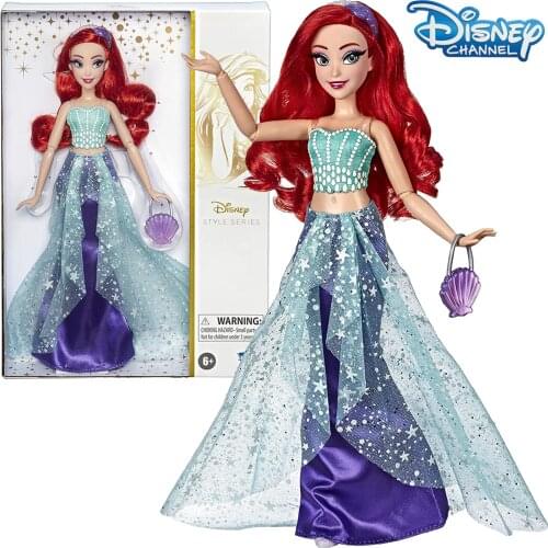 Disney Peluche Princesas Store Doll Ariel Style Contemporary Series Collection Dolls Anime Figure Dolls For Girls Kids Toys Gift
