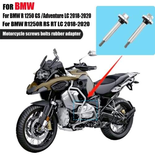 For BMW R1250GS Adventure R1250 GS LC ADV R1250RT R 1250 R RS 2018-2020 Motorcycle Engine Cylinder Bolts Rubber Adapter Screws