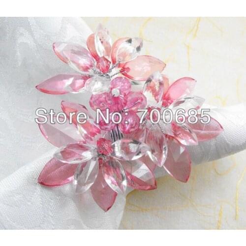 Crystal napkin rings for weddings napkin ring holder and party decoration napkin ring