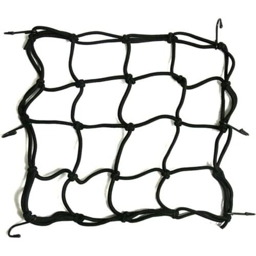 Motorcycle Luggage Net Bike 6 Hooks Hold down Fuel Hooks Tank Bungee styling Tank Car Web Mesh 6 Bike Black Motorcycle Lugg G7N2