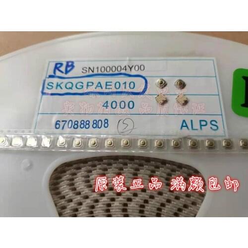 Original new 100% SKQGPAE010 waterproof dust light touch switch button with 4pin 4*4*1.5MM pasted inside