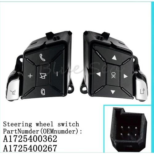 A1725400362 A1725400267 is suitable for 2012-2014 Mercedes-Benz C-Class W204 steering wheel switch