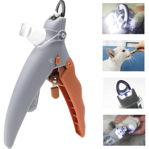 Professional LED Light Pet Dog Nail Clipper Scissors Pet Dog Cat Nail Toe Claw Clippers Scissor Nail Trimmer for Animals Pet