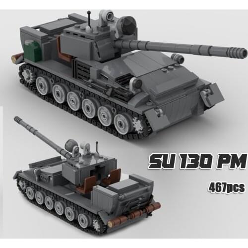 MOC Series Military WW2 Tank Vehicle Armored Car Fighter Panzer Truck Soldiers Figure Model Building Blocks Construction Toys