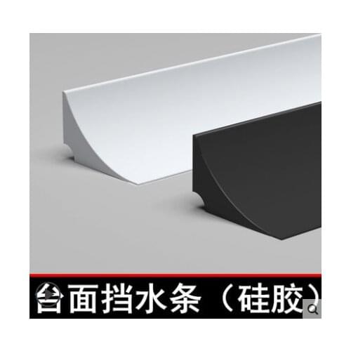 0.3M-3M Silicone Water Stopper Strip Bendable Kitchen Countertop Retaining Bathroom Shower Dam Flood Barrier Dry Wet Separation