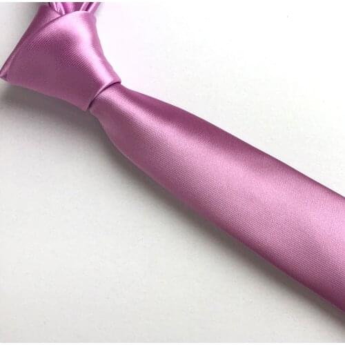 Dark Pink Color Mens Tie High Quality Jacquard Woven Necktie to Match Suit Shirt