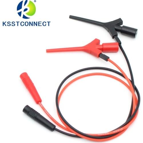 TPC132 2mm Female Plug to Internal Spring Test Hook Probe 22AWG Test Lead Kit Can connect the Digital Multimeter Probe