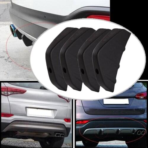 Universal Car Rear Bumper Spoiler Diffuser Shark Fin Protect Cover for Volkswagen POLO Tiguan Passat Golf EOS Scirocco Bora Lavi