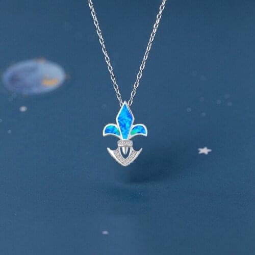 High Quality 3.3g New Arrival blue purple Fire Opal Pendants stamp Silver Fashion jewelry OP230A