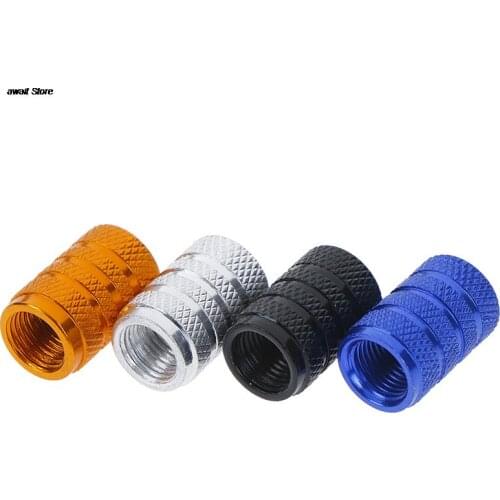 4 Pcs/ Set High Quality Aluminium alloy Material Spike Wheel Tyre Tire Valve Stems Air Dust Cover Screw Caps for Car Truck