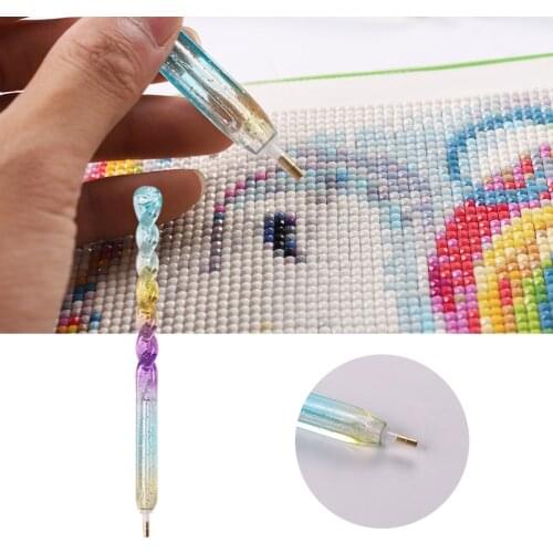5D DIY Diamond Painting Accessories Pen Tool Diamond Embroidery Mosaic Cross Stitch Point Drill Pen Mermaid Random Color B09