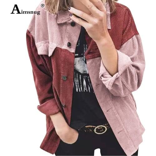 Aimsnug Women's Corduroy Shirts
