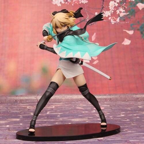 Anime Fate/stay Night Okita Souji Cherry Tree Saber Cartoon Manga Statue Figurines PVC Action Figure Collectible Model Doll Toys