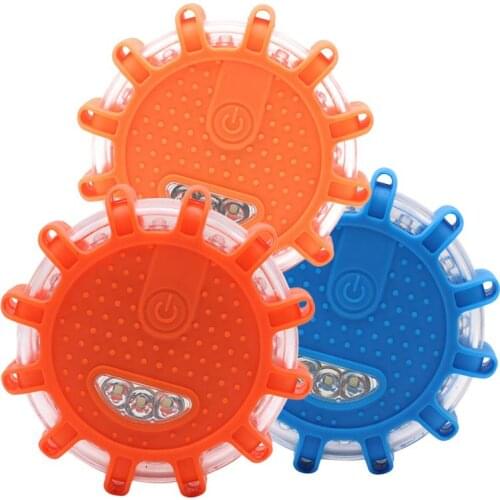 1Pcs LED Emergency car Lights Road Flares Warning Night Lights Roadside Disc Beacon 4 Color Led Police road Led Light 8/15LED ED