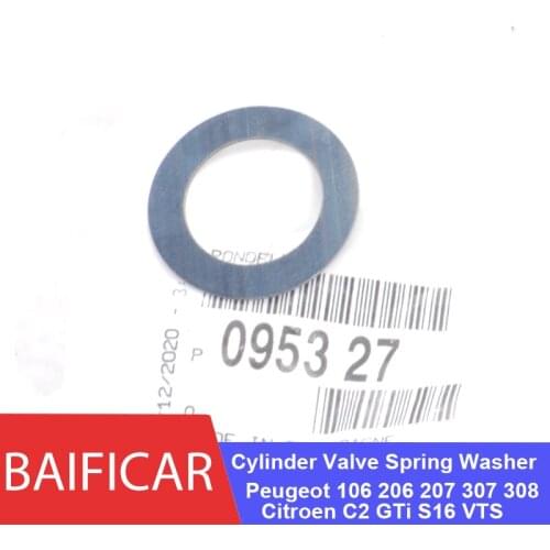 Baificar 16 Pcs Cylinder Valve Spring Washer 095327 For Peugeot 106 206 207 307 308 Citroen C2 GTi S16 VTS 1.6 16v TU5J4 TU5JP5