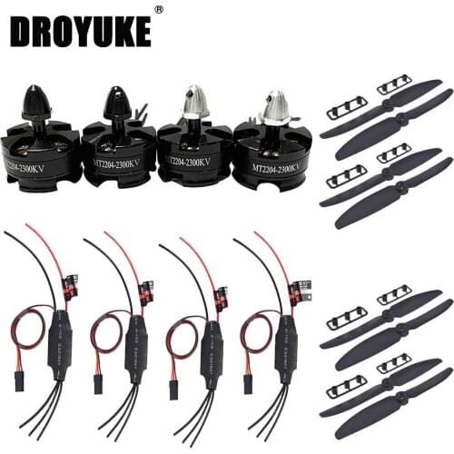 Droyuke MT2204 2204 2300KV CW / CCW Brushless Motor +MR.RC 12A ESC for QAV250 Mini 210 250 280MM Quadcopter