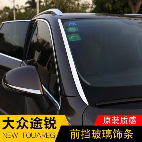 For Volkswagen Toureg 2011 2012 2013 2014 2015 2016 2017 2018 Front windshield decorative bright strip