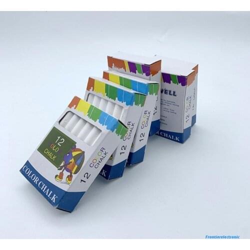 12 Dustless White Chalk Children Learning To Paint Graffiti Blackboard Utensils