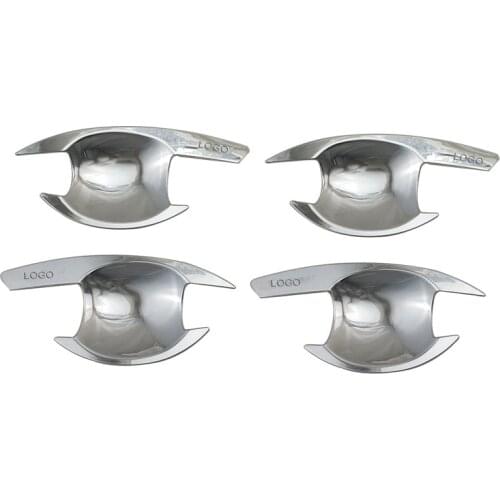 For Mitsubishi Triton L200 2016 2018 Abs Chrome Door Handle Bowl Cover Trim Car Styling Sticker Atuo Accessories 4 Pcs