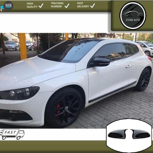 For Volkswagen Scirocco Bat Mirror Cover Batman Piano Black Accessory Black Tunnıng Auto Sport Special Design New S
