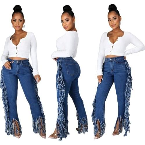 Ready to Ship Latest Design Women Pants Jeans Women Jeans Pants