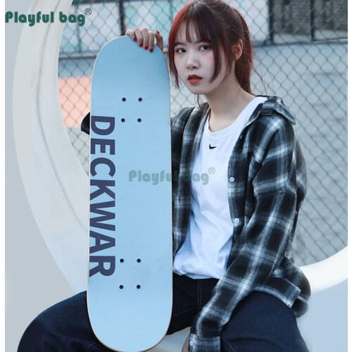 Playful Bag Fashion Double rocker skateboard 80CM longboard Creative pattern design Skateboard Complete for adult AMA96