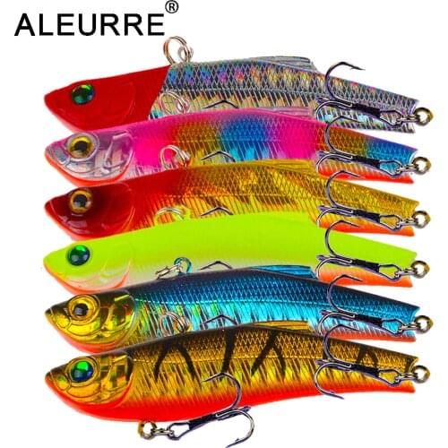 1pcs VIB Winter Ice Sea Fishing Lures 7cm/20g Hard Crankbait Wobblers Artificial 7 Colors Trolling Carp Fishing Accessories