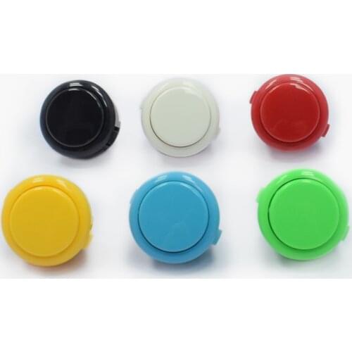 IYO 6pcs/lot Original Sanwa Push Button authentic Sanwa Buttons for arcade machine DIY Cabinet JAMMA 6 colors available