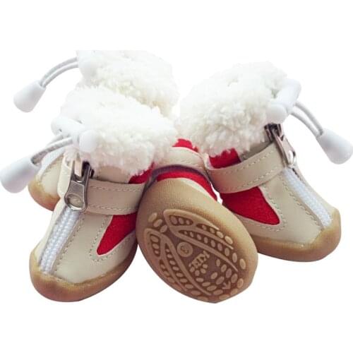 Winter Elastic Pet Dog Shoes Warm Snow Foot Wear Boots Small Chihuahua Non-slip Sneaker Cat Outdoor Supply Toy Terrier Bulldog