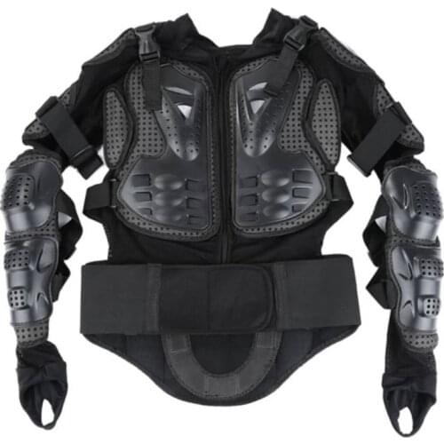 Liplasting Full Motorcycle Body Armor Shirt Jacket Motocross Back Shoulder Protector Gear S-XXXL Black Veste de moto