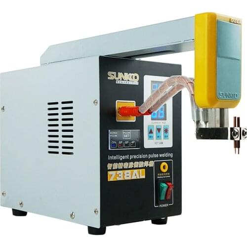Magnetic removable telescopic arm battery spot welder Small 18650 lithium battery welding machine with 70B pen SUNKKO 738AL