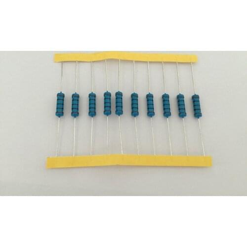 100pcs 0.1R-5.6M ohm 3W Metal Film Resistor 3W 1% ROHS 5*15mm