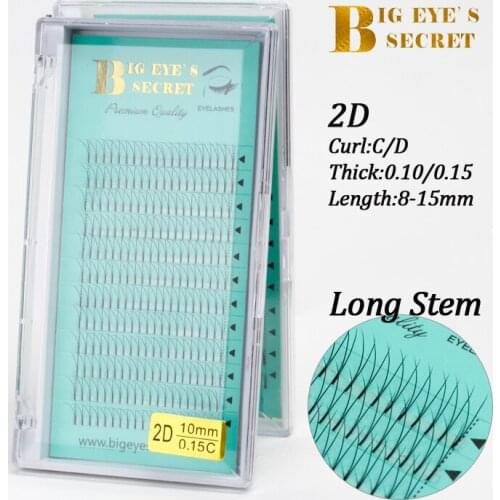 Big eyes secret 2D volume eyelash make up eyelash extensions hand-made faux mink premium eyelashes premade fans lashes