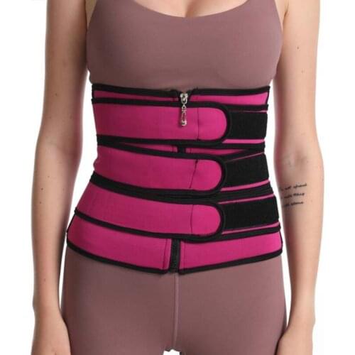 Slimming Belt Zipper Shaper Waist Trainer Corset for Women Workout Fitness Compression Trimmer