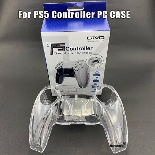 For PS5 DualSense Skin Transparent Clear PC Cover Ultra Slim Protector Case for PlayStation 5 Controller Accessories