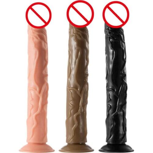 Realistic Dildo With Suction Cup Female Masturbator Sex Toys Erotic Simulation Penis Masturbation Anal Plug Vagina Massage