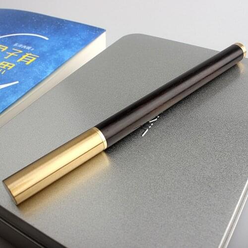 Retro Metal Wood Fountain Pens 0.38mm Fine Nib Smooth Writing Gift Pens for Men Women School Office Products Stationery