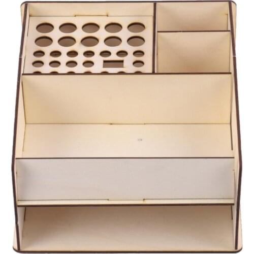 Wood Paint Pigment Bottle Paints Model Tool Rack Stand Storage Holder Organizer Shelf for DIY Art Painting Tool Set