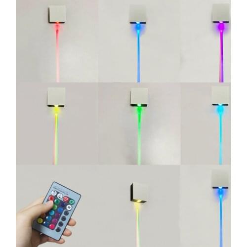 Nordic RGB LED Wall Lamp for Bedroom,Home Decoration Wall Light Living Dinging Room Colorful Indoor Party Lighting Fixtures
