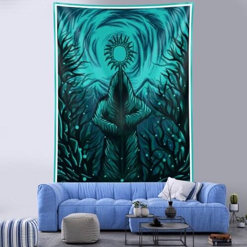 Tarot household decoration tapestry, Mandala hippie, divination tapestry, mattress, witchcraft, bohemian wall decoration