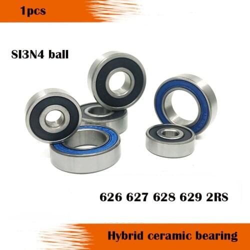 1pcs 626 627 628 629 RS 2RS hybrid ceramic bearing si3n4 ball bottom bracket repair parts bearing bike parts